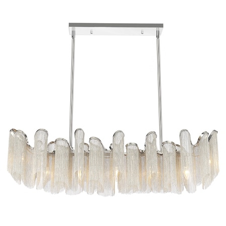 Cwi Lighting Daisy 7 Light Down Chandelier With Chrome Finish 5650P47C